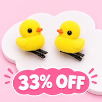 premium Yellow Duck Spring Hair Clips