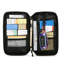 Unisex Multi-Functional family Passport Holder, with Adjustable Shoulder Strap
