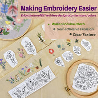 Stick and Stitch Flower Pattern Water Soluble
