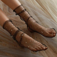 Net Frill Ankle Socks