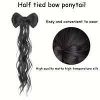 Wavy Half-Bow Hair Clip 