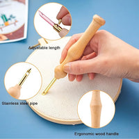 Wooden Handle Embroidery Pen Punch Needle