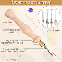 Wooden Handle Embroidery Pen Punch Needle
