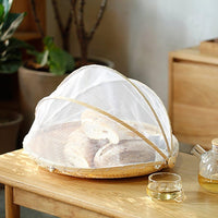 Hand-Woven Bamboo Food Tent Basket