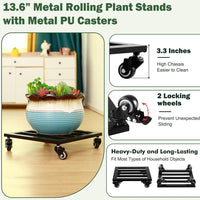 Caddy with Heavy Duty Wheel Plant Stand