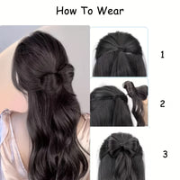 Wavy Half-Bow Hair Clip 