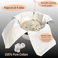 Cotton Double Layer Roti Cloth Wrap