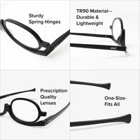 Flip-Down Makeup Glasses