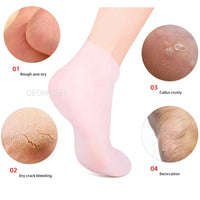 1 Pair Silicone Socks for Dry Cracked Feet