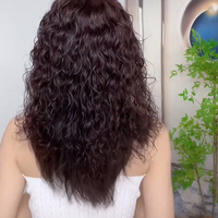 Curly Massive Smooth Hair Extension On Top