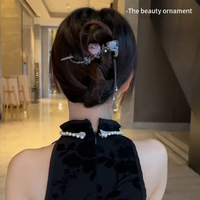 Elegant Rose Alloy Twist Hair Clip