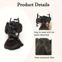 Chic Synthetic Bun Clip