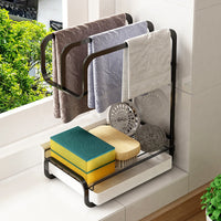 Sponge, Brush, Soap & Towel Holder Organizer Stand