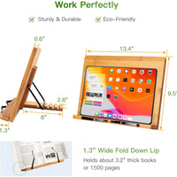 Portable Wooden Reading Book Holder