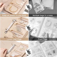 Luxury Portable Jewelry Storage Book