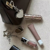 GlowLipstick Charm Keychain