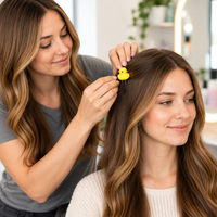 premium Yellow Duck Spring Hair Clips