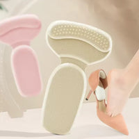 Reusable T-Shaped Sponge Heel Grips for Women Shoes