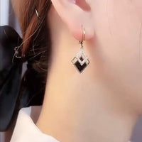 Royal Noir Crystal Earrings