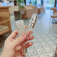 Rhinestone Perfume Bottle Keychains