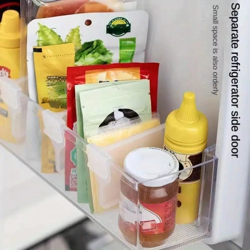 Transparent Refrigerator Side Door Organizer Dividers