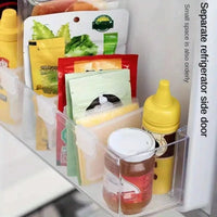 Transparent Refrigerator Side Door Organizer Dividers