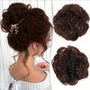 Synthetic Hair Bun Claw Clip