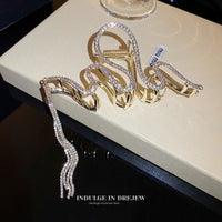 Wavy Diamond Fring Claw Clip