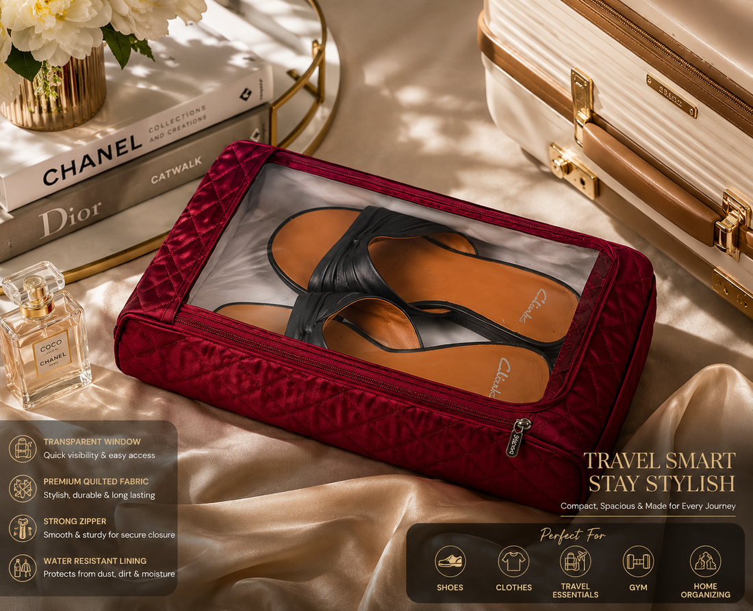 Travel Crimson Shoe Bag