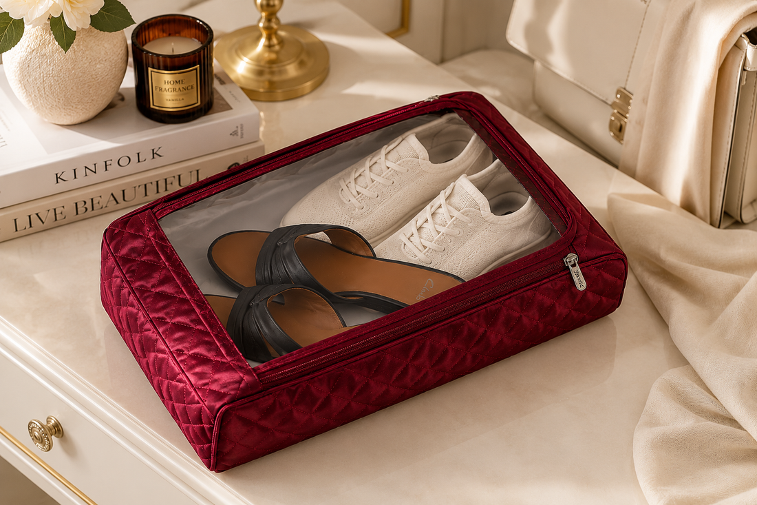 Travel Crimson Shoe Bag
