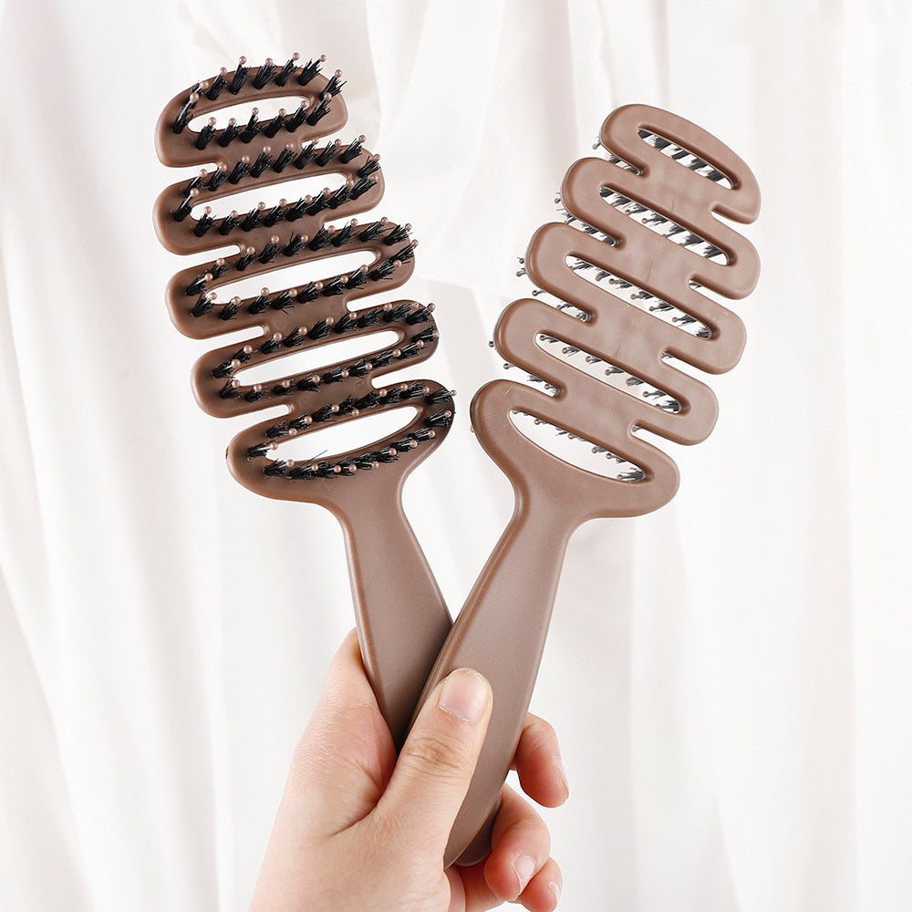 Portable Bristle Fluffy Styling Volumizing Hair Brush