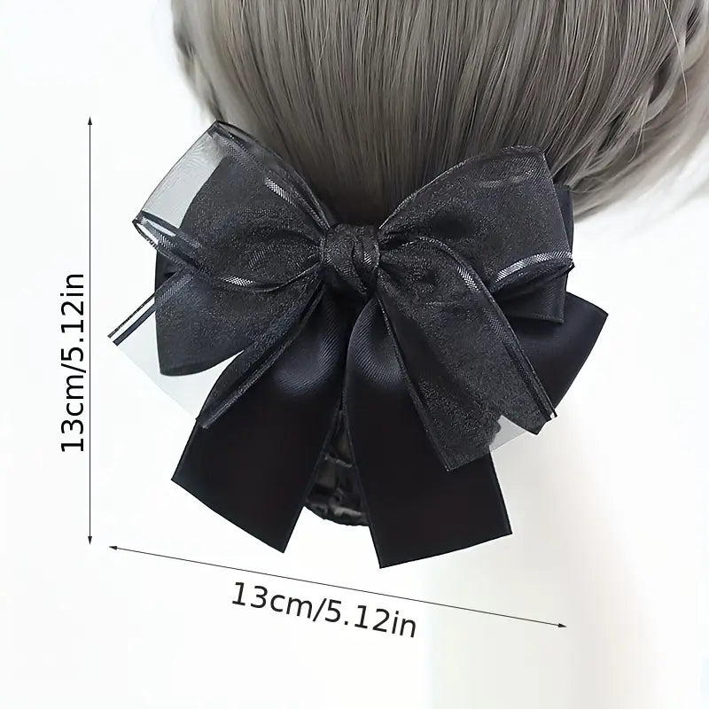 Elegant Ribbon Bow Hairnet