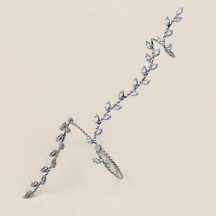 Sparkling Vine Bracelet Ring