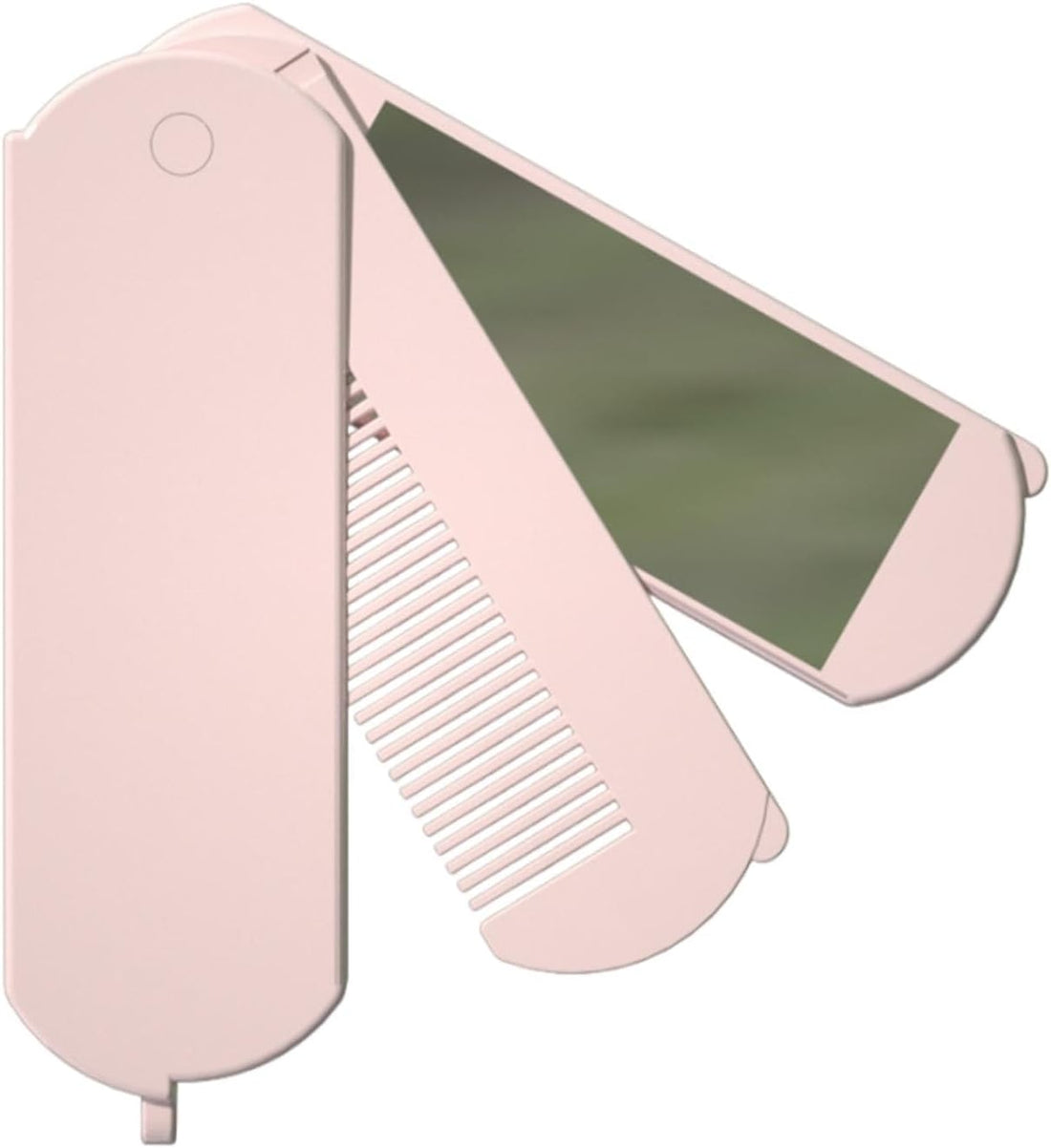 Mini Folding Mirror Comb Keychain