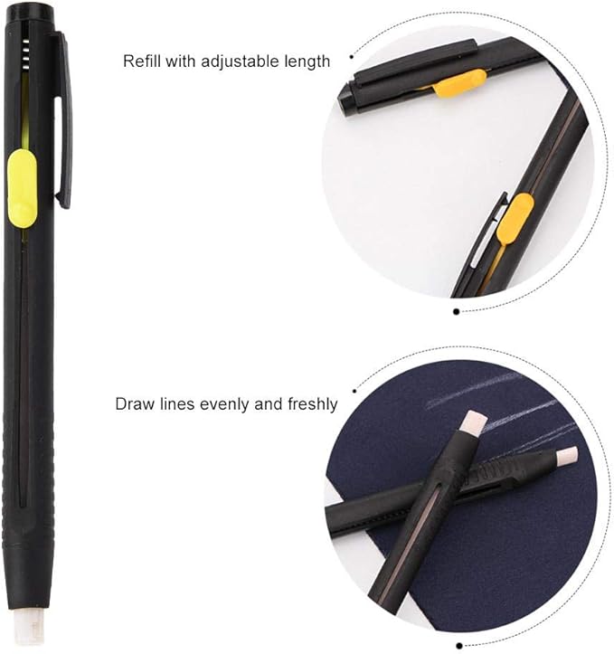 Sewing Fabric Marker Tailor's Chalk with 20 Refills