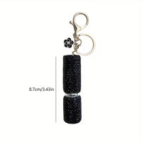 Rhinestone Perfume Bottle Keychains