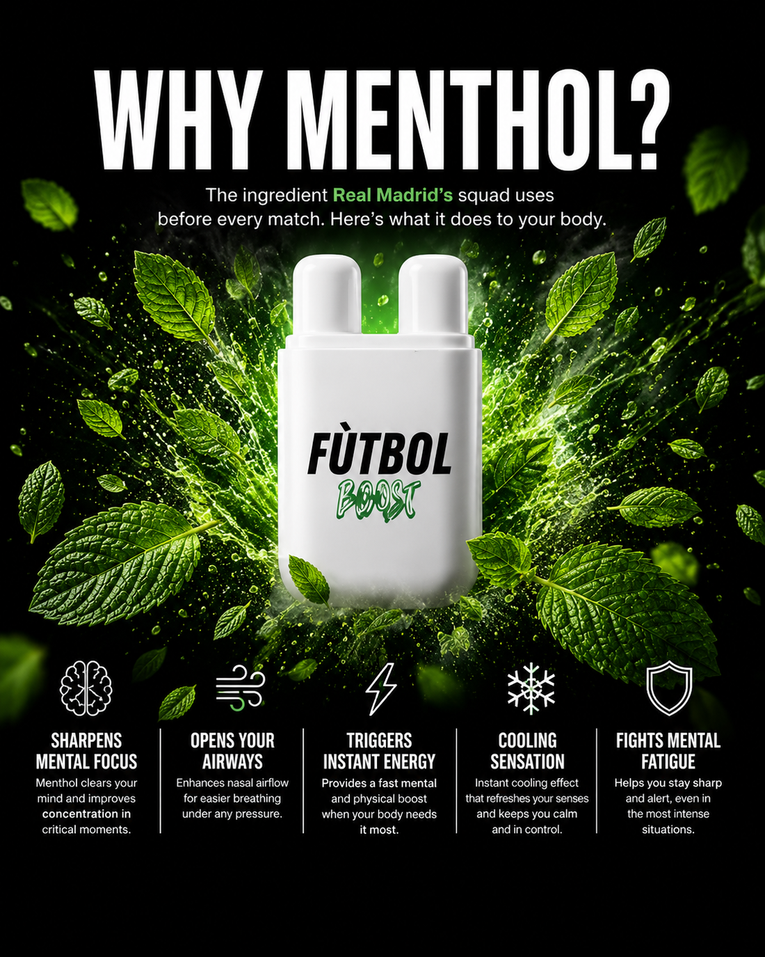Natural Energy Refresh Nasal Stick (Drug-Free & FDA Approved)