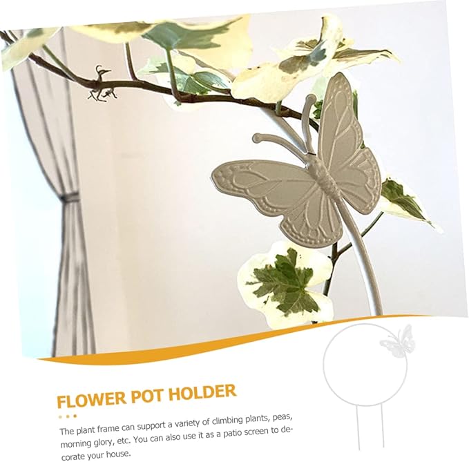 Butterfly Metal Ring Plant Holder
