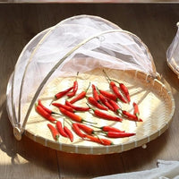 Woven Bamboo Food Tent Basket