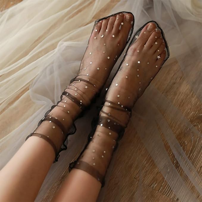 Net Frill Ankle Socks