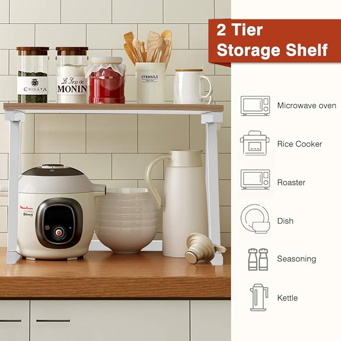 Multi-Functional 2-Layer Microwave Overhead Rack