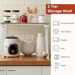 Multi-Functional 2-Layer Microwave Overhead Rack