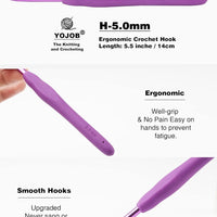Styllent Ergonomic Crochet Hook