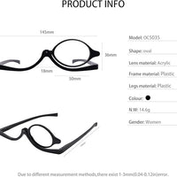 Flip-Down Makeup Glasses