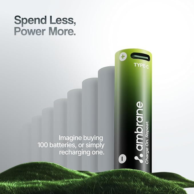 USB Type-C Rechargeable AA Battery