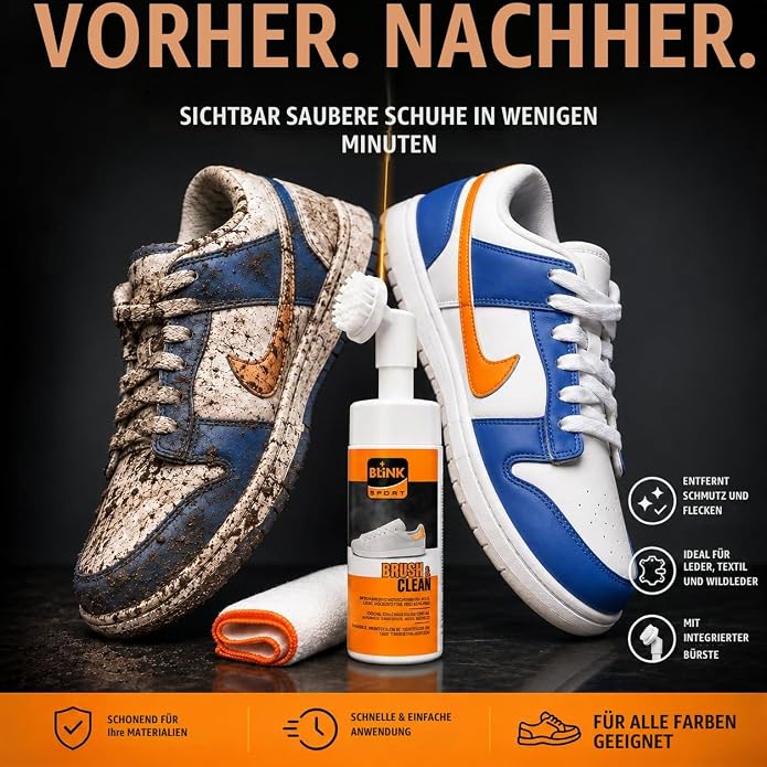 Blink Shoe Cleaning Brush & Foam Cleaner