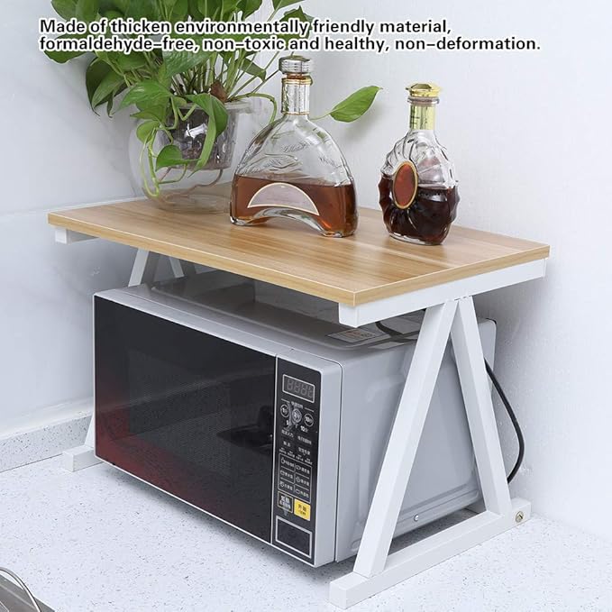 Multi-Functional 2-Layer Microwave Overhead Rack