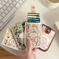 Floral Card Holder Pouch