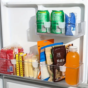 Transparent Refrigerator Side Door Organizer Dividers