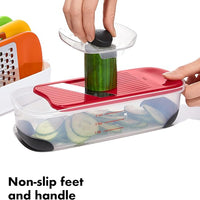 Multifunctional Vegetable Grater & Slicer with Container
